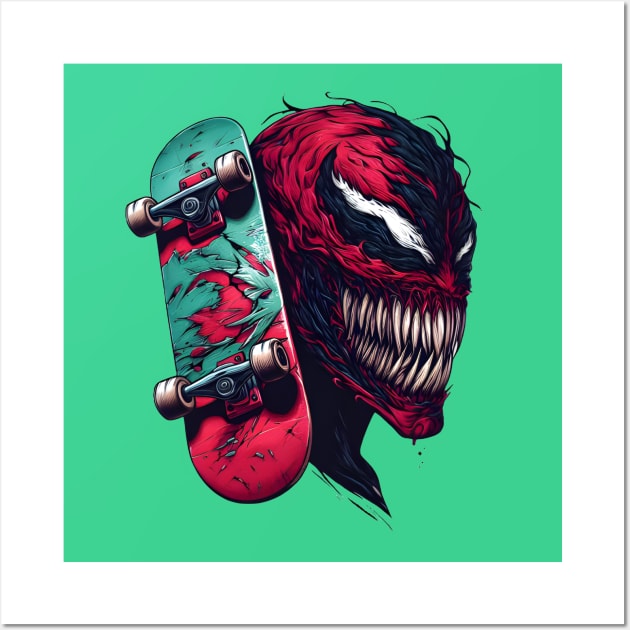 Unleash the Edge: Captivating Anti-Hero Skateboard Art Prints for a Modern and Rebellious Ride! Wall Art by insaneLEDP